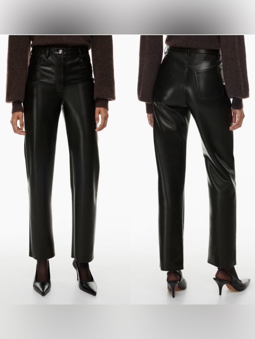 Aritzia Wilfred - the Melina Pant - faux leather pants